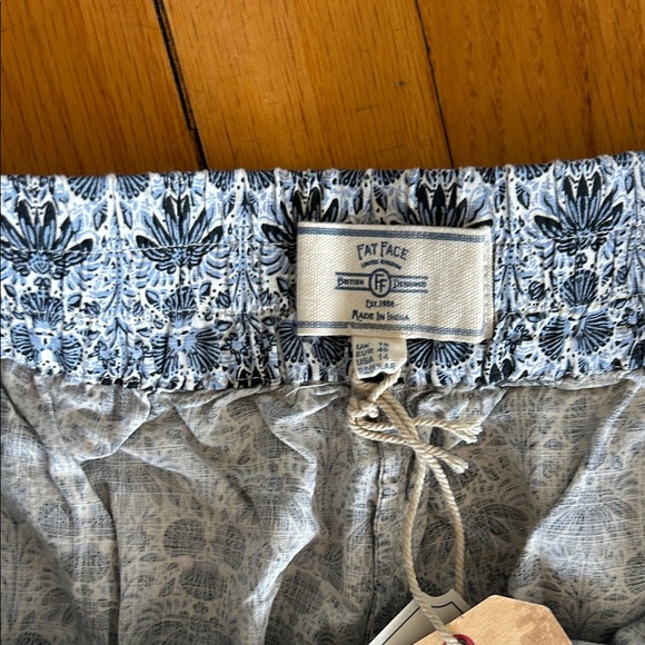Fat Face Navy and White Floral Trousers/PJ’s 14 - Picture 3 of 15